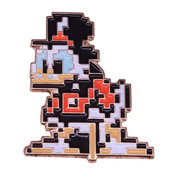 8 Bitové Scrooge Mcduck Pin Pixel Art NES Video Hra Cartoon Nostalgia Dekor