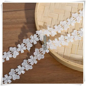 3y ručné patchwork materiál kvet Rozpustné Vyšívané čipky stuhou diy svadobný odev, šitie čipkou trim pokrývku hlavy príslušenstvo