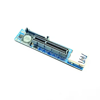 PCI-E Stúpačky Mini PCIE pre PCIE X4 Rozšírenie Port Adaptéra Stúpačky Karty PC Grafickú Kartu Konektor 30 cm Kábel USB PCIE Extender Stúpacie