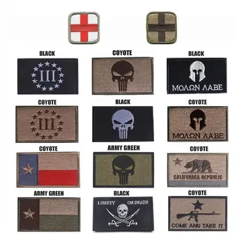 3D Taktické Morálku Odznaky Vyšívané Armády Vojenské Nálepky Na Oblečenie Americkej Vlajky Patch pre Oblečenie Batoh na Suchý zips, Patch