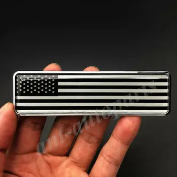 3D Kovov USA Americká Vlajka Kufri Znak, Odznak Motocykel Nálepky Kapotáže