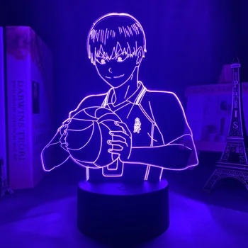 LED Anime Svetlo Haikyu Tobio Kageyama Deti Spálne Dekorácie Nočné Svetlo Deti Narodeninám Akryl Multicolor Svetlo
