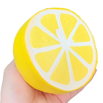 Roztomilý citrón Rozmliaždeniu Super Pomaly Rastúce Jumbo Simulácia Ovocie Telefón Popruhy Mäkké Krém Voňajúce Chlieb, Tortu Dieťa Hračku Darček