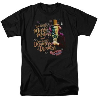 Willy Wonka A The Chocolate Factory Hudobné Tvorcovia Licencovaný Dospelých T-Shirt Harajuku Módne Topy Classic Tee Tričko