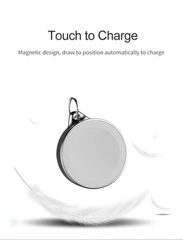 Prenosné Bezdrôtové Magnetické Indukčné Nabíjací Pre Apple Hodinky Usb Power Nabíjanie Pomocou Aplikácie Keychain Adsorpcie Telefón Pre Rýchle Iwatch