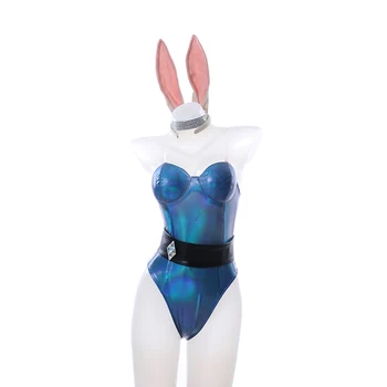 Hra LOL Ahri Cosplay Kostýmy KDA Bunny Sexy Dievča Senpai Cosplay Kombinézach Žena Králik Šaty a Obleky Pre Dievčatá Halloween Oblečenie