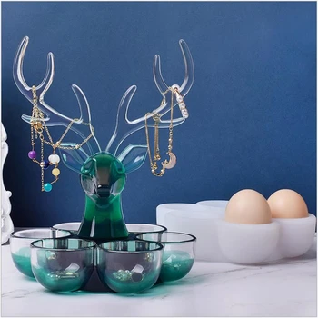 Móda Elk Ozdoby Silikónové Formy Ručné DIY Vianočné Šperky Zobraziť Živice Formy Výročie Darček Čaro
