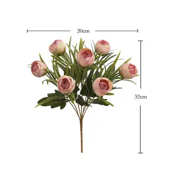 Falošné Kvety Domov Umelé 2021 nové Umelé Kvetinové Dekorácie Krásne Falošné Vôňou Čaju Rose Ozdoby Domova