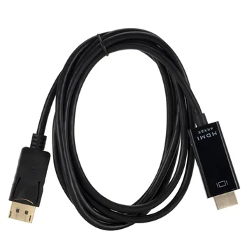 1.8 M DP na kompatibilný s HDMI Kábel 4K*2K Display Port, HDMI vstup pre PC, Notebook, HDTV Projektor Video Audio Kábel DisplayPort na HDMI