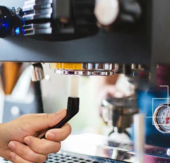 1pcs kávovar Kefa Espresso stroj Čistiaca Kefa Koffie Borstel 14 cm Plastová Rukoväť Klávesnice Brush Cleaner Nástroje