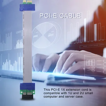 Nové dorazí PCI Express Flex Premiestniť Kábel PCI-E 1X 1x Slot Stúpačky Karty Extender Rozšírenie Páse s nástrojmi pre Bitcoin Baník