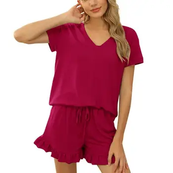 Letné Ženy Pyžamo tvaru Pohodlné Ženy Krátke Pyžamo Sady Žien Spánku pyžamo nastaviť žena пижама женская 2021