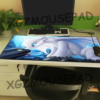 XGZ Veľké Veľkosti Mouse Pad Lock Strane Anime Mini Roztomilý Dragon PC Stôl písací Stôl Mat Cartoon Zvierat Hrať Gumová protišmyková Univerzálny Typ