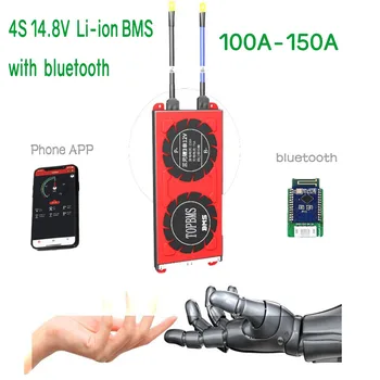 BMS 4S Li ion 18650 100A150A Bluetooth RS485 MÔŽE NTC UART Dotykový displej Pre Lítiové Batérie 3.6 V, 3.7 V, 4.2 V pripojení v 4 série