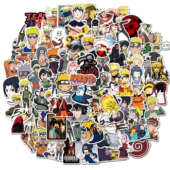 50PCS/Pack Naruto Sasuke Cartoon Samolepky Pre Batožinu Vozíka Prípad Kufor Počítač Nepremokavé PVC Classic Hračka Nálepky