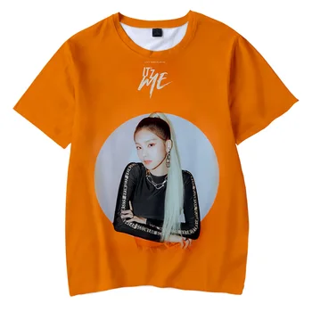 KPOP ITZY TO'z Mi Album T Košele Ženy Lete kórejský K-pop 3D Print T Shirt Harajuku Bežné Kawaii Topy Moderný Streetwear