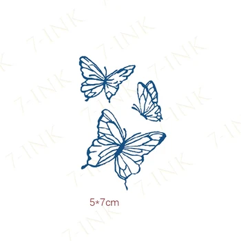 Šťava Tatto Motýľ, Hviezda Lightning Body Art Ink Blue Nepremokavé Dočasné Tetovanie Nálepky Udržuje 7 Až 15 Dní pre Mužov, Ženy