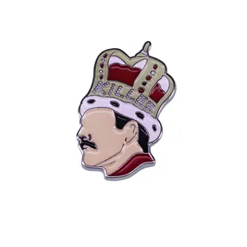 Vtipné Kráľ Klope Odznaky Roztomilý Kovové Cartoon Brošňa Ženy Módne Šperky Darčeky Pack Oblečenie Brošňa