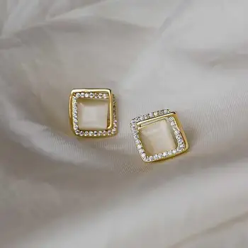 Zeojrlly Geometrické Kovové Ženy Trendy Stud Náušnice Kórejský Náušnice Ženy 2020 Nové Módne Jednoduché, Elegantné Šperky
