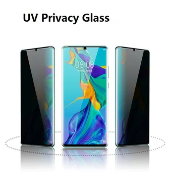 Plný Tekuté Lepidlo, Tvrdené Sklo Na Samsung Galaxy S10E S9 S8Plus Note8 9 10pro ochrany Osobných údajov UV Screen Protector Kryt Proti S py Film