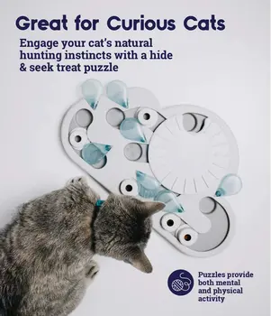Interaktívne Cat Puzzle, Pomaly Kŕmidlá, a Zaobchádzať s Dávkovaním Hračky Zmierňuje Nuda, Odolnosť proti Poškriabaniu, Zdravia a Bezpečnosti Hračiek