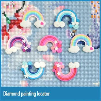 HUACAN 1PC Diamond Maľovanie Lesk Drop Magnet Kryt Minders Diamond Výšivky Nástroje Príslušenstvo Náhodné Farby