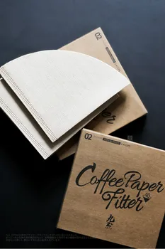 Nové V60 kávový prášok filtračný papier denník farba non-bielenie filtračný papier keramické sklo strane punč pohár drip filtračný papier