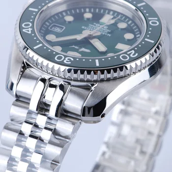 Heimdallr Mužov MM300 Diver Sledujte Zelená Dial Sapphire Crystal Svetelný NH35 Automatické 300M Nepremokavé Muži Mechanické Náramkové hodinky