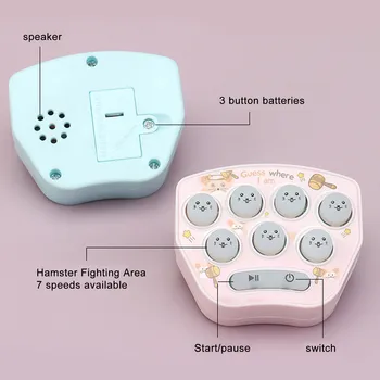 Whac-A-Mole Mini Hra, Fidget Pocket Hry Ručné Hračka Keychain