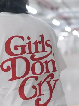 3D Pena Farbivo Dievčatá neplač T-shirt Muži Ženy 1:1 Vysoko Kvalitnej Bavlny High Street Bežné T-shirts