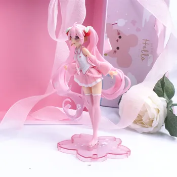 14 NOVÉ Anime Ružová Sakura Akčné Figúrky Hračky pre Dievčatá PVC Obrázok bábika Model Hračky roztomilý Darček
