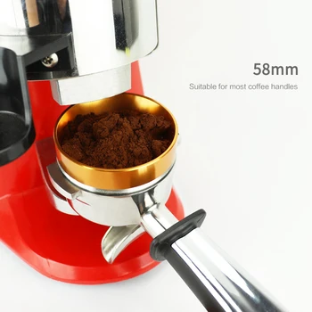 Univerzálna Rukoväť Hliníkové Inteligentné Dávkovacie Krúžok Pivo Hrnček Kávy Prášok Espresso Barista Pre Kávový Filter 58MM Tamper Nástroj
