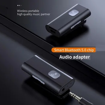 Bluetooth-kompatibilné 5.0 Audio Prijímač Bezdrôtovej Audio Adaptér Prenosný Receptor 3.5 mm AUX Adaptér pre Reproduktor, Slúchadlá, A7