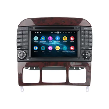 128G 2 Din Carplay Android Rádio Prijímač Pre Mercedes S-Class W220 S280 S320 S350 Auto Audio Stereo Video Prehrávač, GPS Vedúci Jednotky