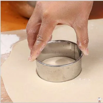 5 ks/set Nehrdzavejúcej Ocele Cookie Frézy DIY Kolo Biscuit Formy Mini Tortu Mousse Krúžok Knedle Formy Fréza Pečenie Pečiva Nástroje