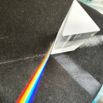 30*30*60 MM Prism Trojuholníkové Presnosť Optického Skla K9 Vymeriavacie Fyziky Vzdelávania Vyučovanie Svetelné Spektrum Prisma