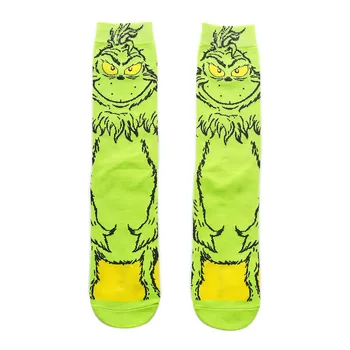 BG717 Vianočné Monster Mužov Bavlnené Ponožky Zábavné Šťastný Novinka Dlho Posádky Ponožky Skateboard Ponožky Farebné Ponožky