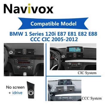 Navivox Auto Auto Rádia Pre BMW Radu 1 E87 Android E81 E82 E88 Gps Navigácie Volant Ovládanie Wifi