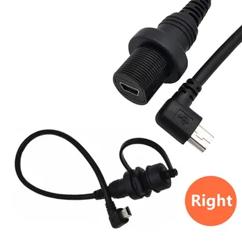30 cm Mini USB 2.0 IP67 Vodotesný Kábel,Mini-USB 5pin IP 67 Mužov a Žien Panel Mount Vody Dôkaz Zásuvka Predlžovací kábel