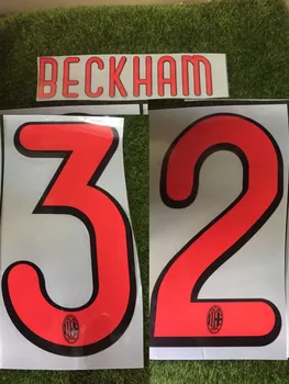 2009-2010 AC #32 Beckham Nameset Prispôsobiť Akejkoľvek Názov Počet Tlač Futbal Odznak Patch