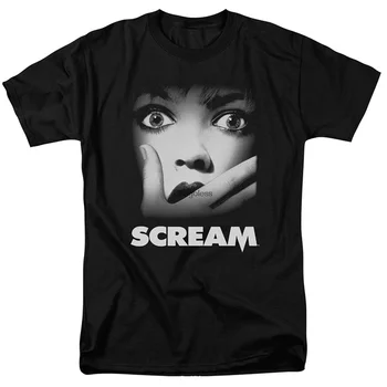 Scream Plagát Dospelých T-Shirt Čierny Čaj Topy