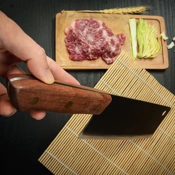 Vysoko Uhlíkovej Ocele Nôž Kované Full Tang Nože Na Sekanie Z Nehrdzavejúcej Ocele Nakiri Krájanie Zeleniny, Mäsa Sekáčik Japonský Príbory