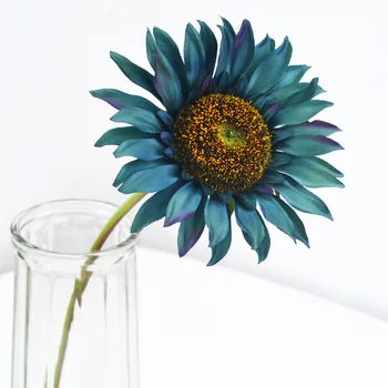 1 Krásne Slnečnice Kytice Hodvábneho Kvetu Kvalitný Umelý Kvet Domov Garden Party Svadobné Dekorácie DIY Streľba Rekvizity