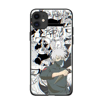 Hatake Kakashi anime telefón prípade sklo shell pre iPhone SE 6 7 8 x xr xs 11 pro max Samsung galaxy note 8 9 10 20 ultra Plus