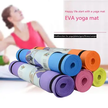 4 MM Yoga Mat EVA Non-Slip Fitness mat schudnúť Nepremokavé Výkon podložka pre Pilates Cvičenie Jogy Vnútorné športové