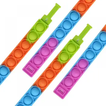 Push Bublina Fidget Hračky Pack Reliver Stres Hračky Kawaii Rainbow Silikónový Náramok Spinner Relaxačná Jouet Enfant Brinquedos