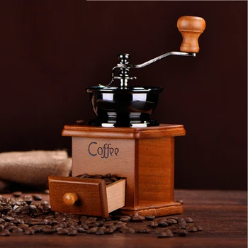 Vysoko Kvalitná Nerezová Oceľ Ručný Mlynček Na Kávu - Prenosné Burr Káva