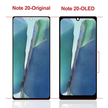 OLED LCD pre Samsung Galaxy Note 20 N980 N980F SN980F/DS Displej Dotykový Displej Digitalizátorom. Diely Pre Samsung Note20