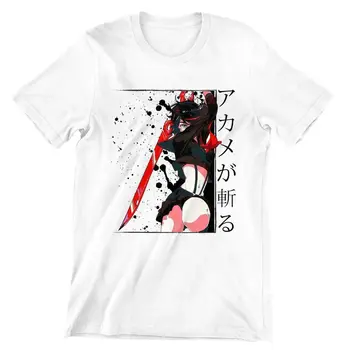 Akame Ga Zabiť T Shirt Mužov Krátky Rukáv, Bavlna T-shirt Japonské Anime Manga Tee Streetwear Tričko Darček