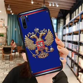 Rusko Vlajka erbom eagle Telefón puzdro Na Huawei honor Mate S 9 10 20 30 40 Pro 10i 7 8 x Lite nova 5t Mäkké Silikónové